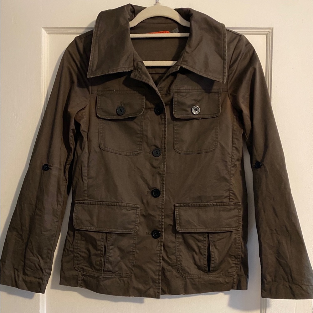Alice + Olivia Military Utility Jacket Olive Green Size XS